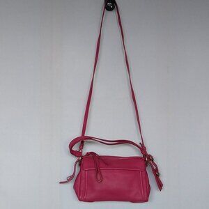 Marc Jacobs Leather Purse Shoulder Crossbody Fushia Pink Work Wear NEW